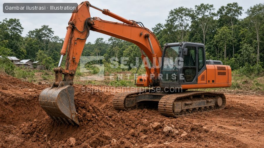 Hitachi ZX120 Excavator (illustration)
